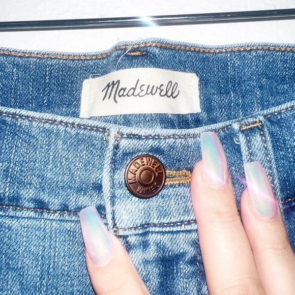 Madewell the perfect vintage distressed raw hem women’s jeans - Picture 6 of 15